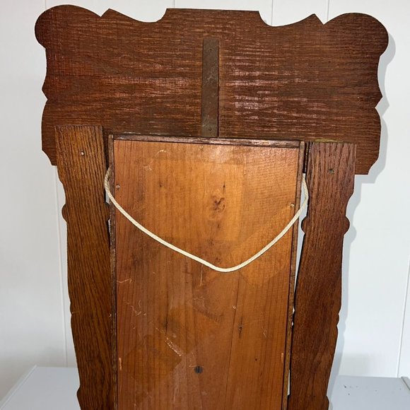 ANTIQUE INGRAHAM OAK AMERICAN GINGERBREAD CLOCK WORKING MANTLE MANTEL WINDUP - Picture 7 of 16